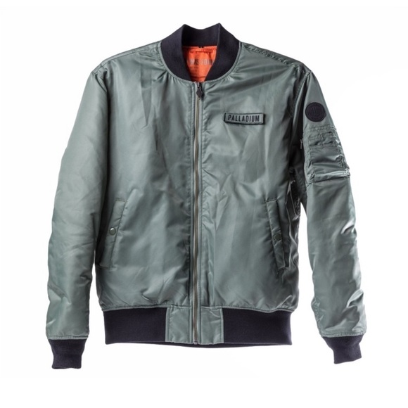 Palladium Mens City Flight Jacket Seaspray Size XL - Picture 8 of 10